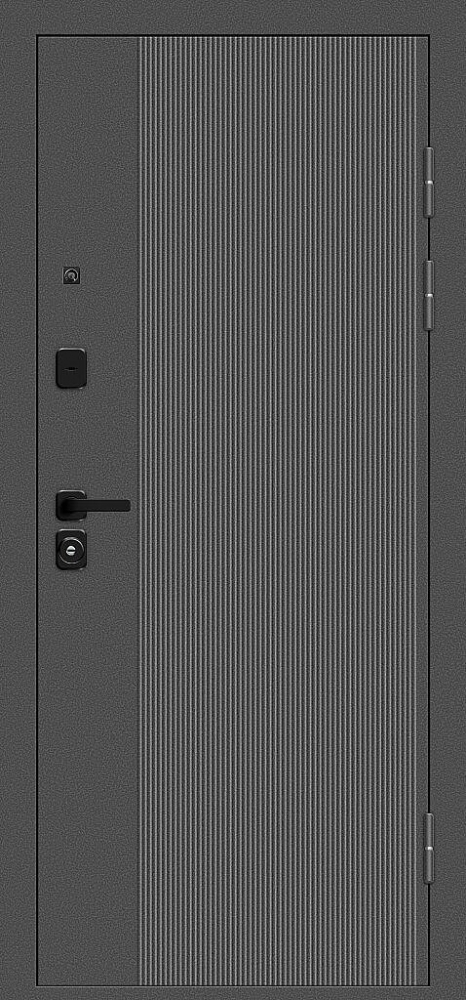 Дверь Optim Z-2 Классика Букле графит/Белый BR6177