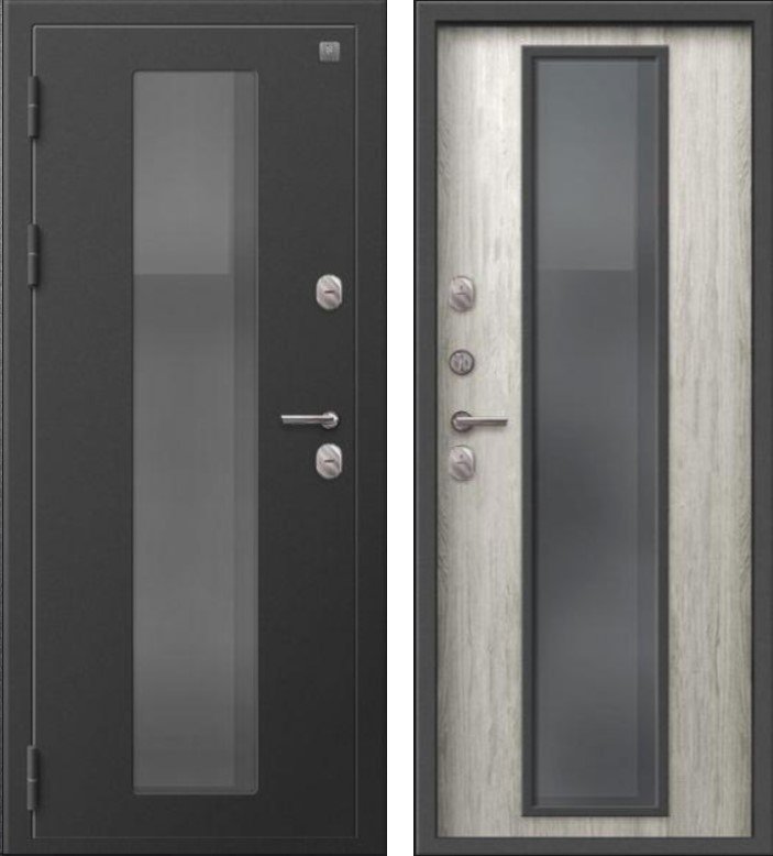 Дверь Термо-1000 Пепельный муар - Полярный дуб DIS007369