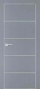 Товар Межкомнатная дверь PX-12  AL кромка с 4-х ст. Серый матовый
